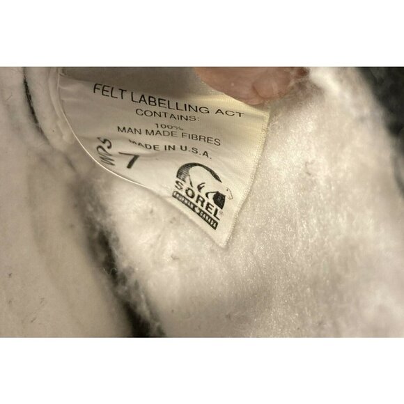 Sorel Kaufmam Canada Black Lined Rubber Fur Top Lace Up Snow Boots - Picture 9 of 11